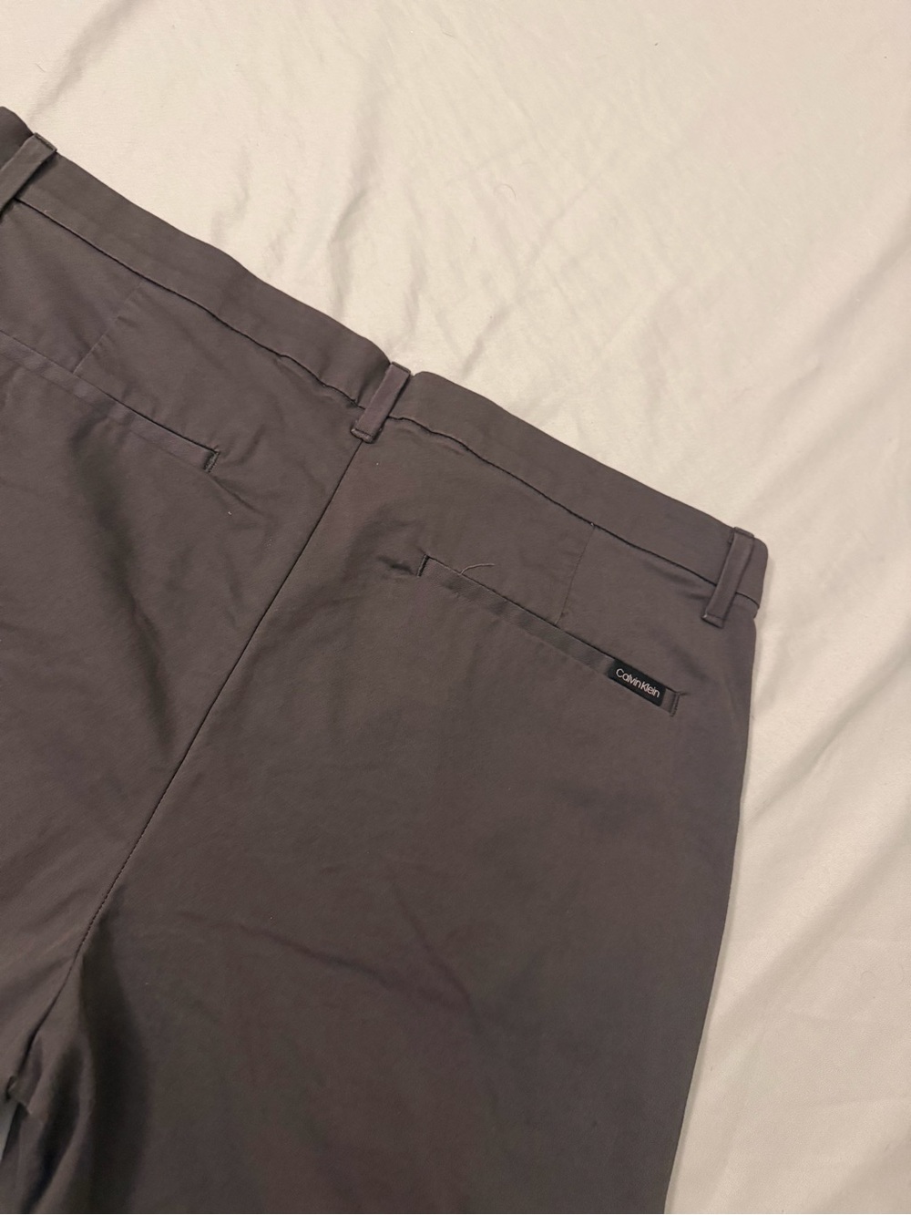 Calvin Klein Men's Charcoal Gray Dress Pants